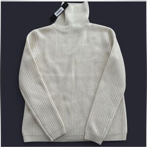 Jenni Kayne 100% cashmere Turtleneck Sweater in ivory